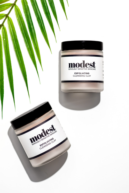 Gentle Exfoliating Cleansing Clay - modest sensitive skincare